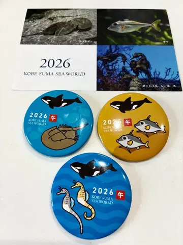 고베 스마 월드 2026년 캔뱃지 전 3종 카드 포함