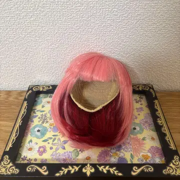 SD 사이즈 / 핑크 x 빨간색 가발