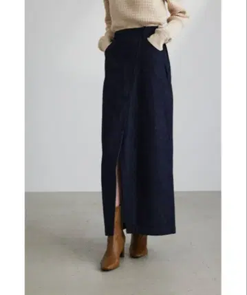 [ STYLEMIXER ] 프론트 슬릿 데님 스커트