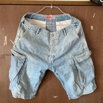 XLARGE 카고 숏팬츠 32 라이트 블루