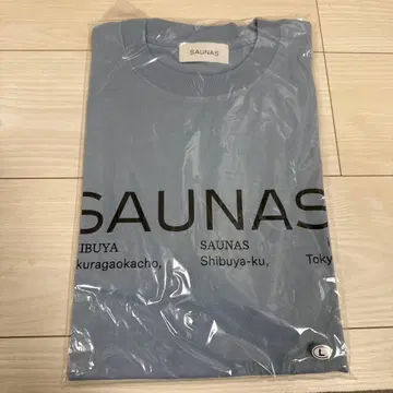 시부야 SAUNAS 라이트 블루 T셔츠 L 사이즈