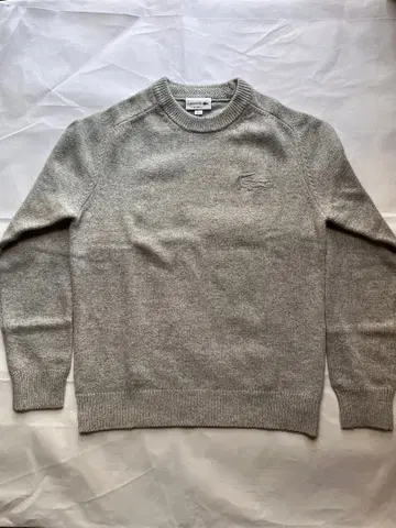 Lacoste 그레이 크루넥 스웨터