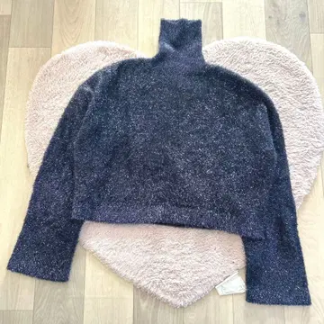 지나시스 라메 페더 숏 풀오버 성숙 캐주얼 헤이세이 레트로