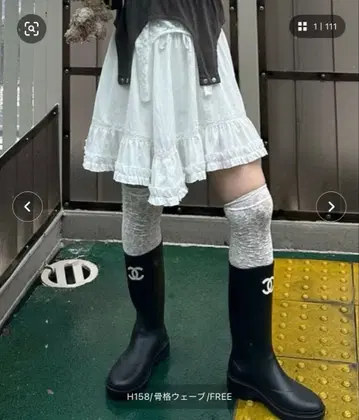 프릴&레이스 미니 스커트