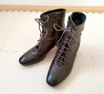 [ FABIO RUSCONI ] 레이스업 숏부츠 ( 브라운 )