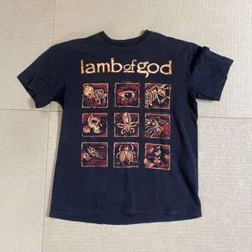 lamb of god 그래픽 T셔츠 L 블랙