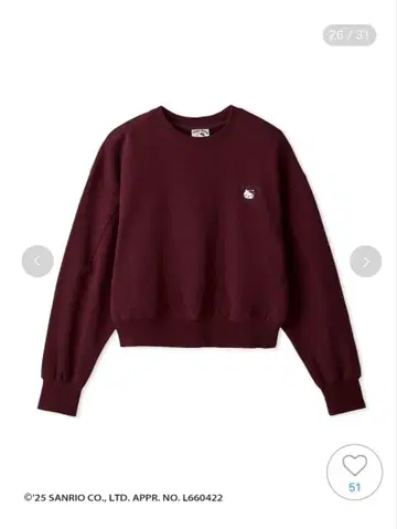 SNIDEL [ HELLO KITTY ] 바리에 풀오버