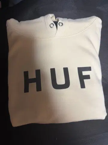 HUF 풀오버 후드티 크림색