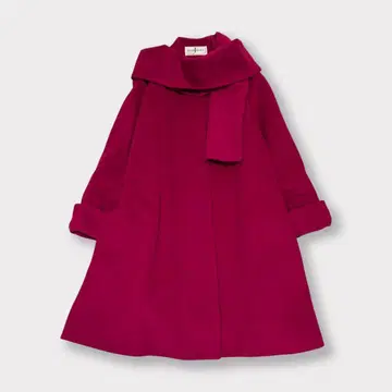 [ JANE MORE ] 울 95% 노카라 코트 머플러 포함 일본제