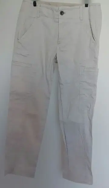 23구 36 라미 코튼 카고 팬츠 화이트 베이지