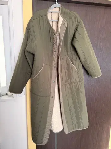 KBF 퀼트 보아 리버서블 코트