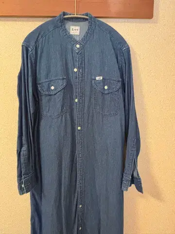 Lee 데님 롱 셔츠 원피스