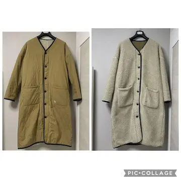 정말 따뜻해요! [캔터베리] 리버서블 보아 코트