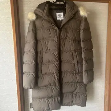 Lugnoncure 후드 부착 브라운 다운 자켓