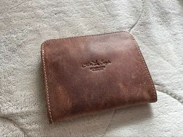 Ain Soph 브라운 이단 접이식 동전 지갑