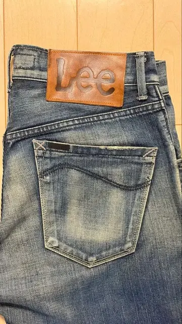 Lee 데님 블루 스트레이트 컷 청바지