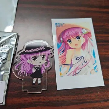 SummerPockets 우미 굿즈세트 아크릴 스탠드 폴라로이드풍 카드