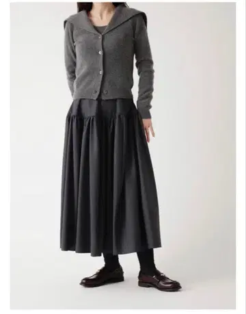 씨마리 cccmalie 체크 볼륨 스커트 38