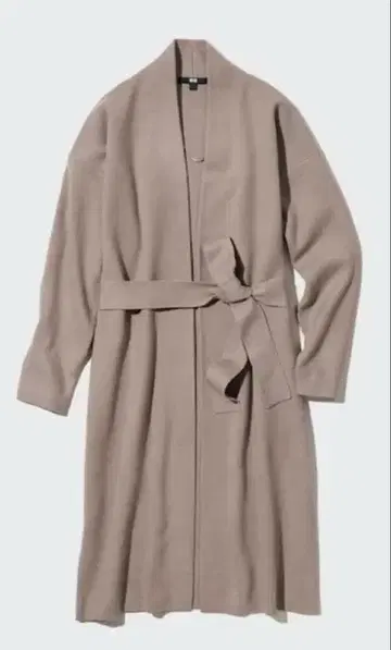 유니클로 수플레얀 벨티드 니트 코트 XXL 미사용 새상품