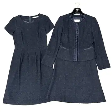 컨디션 최상 언타이틀 수트 3세트 트위드 자켓 원피스 고급