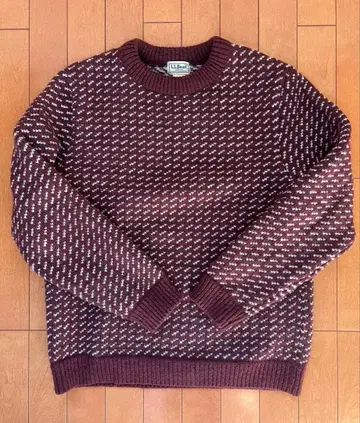 LL Bean 바즈아이 스웨터 M 버건디