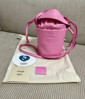 thehighlights 더하이라이츠 'pot' 핑크 숄더백