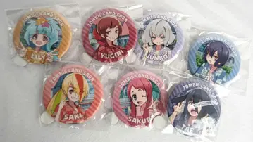 좀비랜드 사가 캐릭터 캔뱃지 7개 세트 Abema 복권