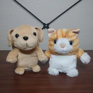 흉내쟁이 봉제 인형 목소리 흉내 강아지 미쨩 2개 커플 세트