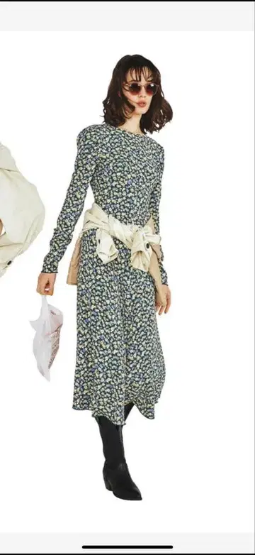 MOUSSY 꽃무늬 롱 원피스 사이즈 1 새상품급