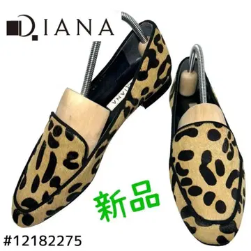 DIANA 레오파드 송치 로퍼 23.5cm