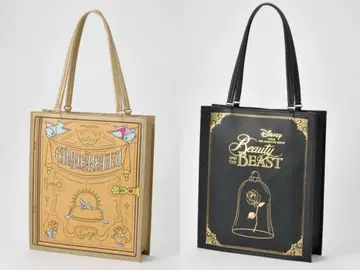 디즈니 시마무라 치하루 콜라보 토트백 신데렐라 미녀와 야수 새상품