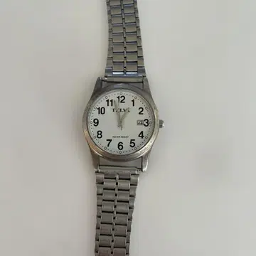 TELVA 쿼츠 손목시계 실버