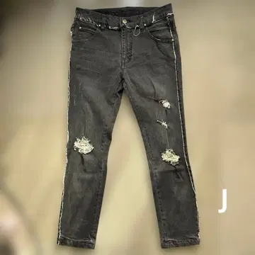 우노피우노우과레토레 스키니 팬츠 야리라 피치피치 데미지 가공 남녀