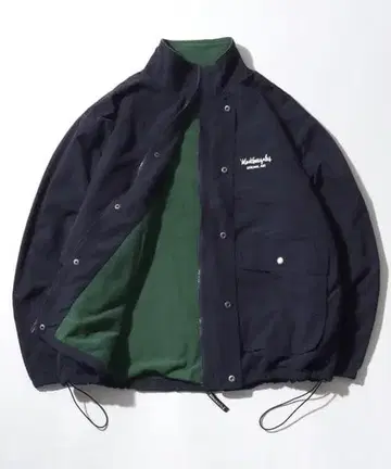 [ 새상품 미사용 ] 마크 곤잘레스 나일론 안감 플리스 스탠드 블루종