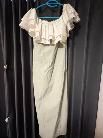 eimy istoire 프릴 오프숄더 원피스 M