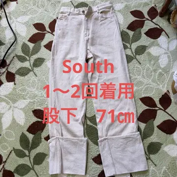 베이지 플레어 밑단 데님 사이즈 F