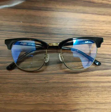 안경 블랙/골드 무도수 블루라이트 차단