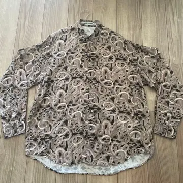 새상품급 JOHN LAWRENCE SULLIVAN 뱀 패턴 긴팔 셔츠