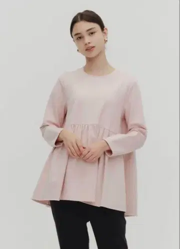 따뜻한 개더 블라우스 36 핑크