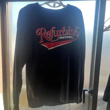 BACK NUMBER Refurbish 블랙 맨투맨 L