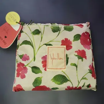 미사용 택 포함 Sybilla 시빌라 꽃무늬 에코백 발수