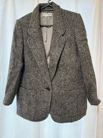 헤링본 테일러드 자켓 브라운 계열 일본제