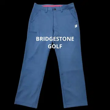 새상품급 브릿지스톤 골프 남성용 골프 팬츠 라이트 네이비 속기모 82