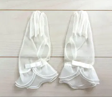 BRIDES TIARA GINZA 숏 그로브 리본 쉬폰