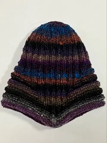 핸드메이드 귀도리 니트 모자 노로 에이사쿠 털실 사용