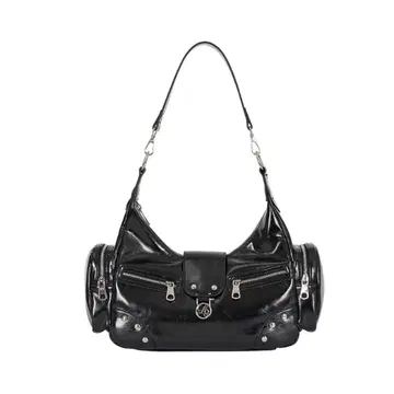 ILLIGO 루비 스터드 숄더백 블랙