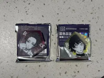 블루 록 하치라쿠 메구루 이토시 사에 중국 한정판 아크릴 마그넷