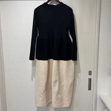 오파크 클립 블로킹 니트 원피스 13