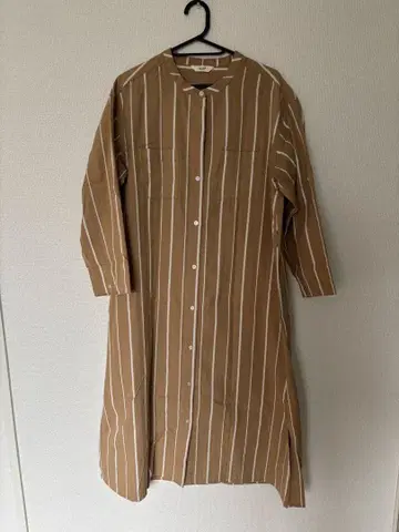 BEAMS HEART 빔즈 멀티 스트라이프 롱 원피스