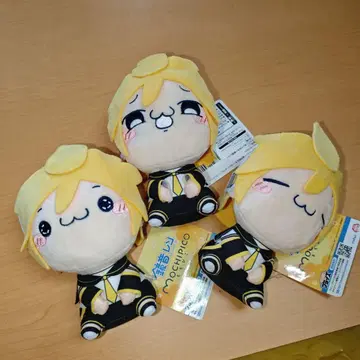 하츠네 미쿠 시리즈 모찌피코 봉제 인형 카가미네 렌 전 3종 세트